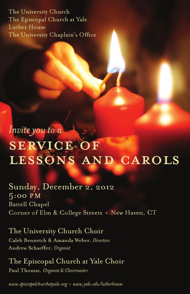 Lessons and Carols Poster