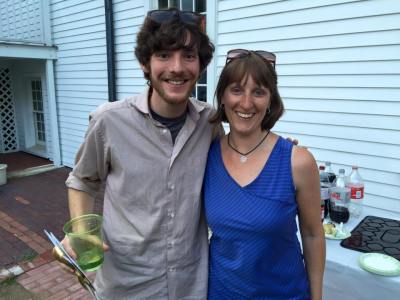 Alex and Alison at the Goodbye Party